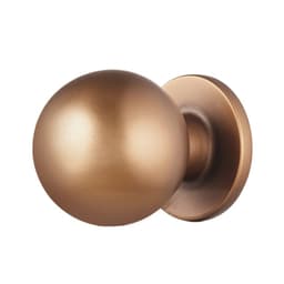 Úchytky na skříňky, balení 12 kusů, úchytky zásuvek ze zinkové slitiny 25 mm, kliky dveří, kulaté kuchyňské komody, plné úchytky, kování skříněk se šrouby pro koupelnové skříňky a zásuvky, barva starožitná mosaz - miniatura 3