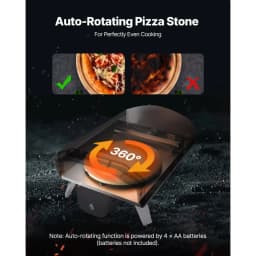 Venkovní pec na pizzu, 12palcová pec na pizzu na dřevo, peletová pec na pizzu s teploměrem a elektrickým otáčením, přenosný stroj na pizzu pro venkovní kempování na zahradě, terase, kámen na pizzu, přepravní taška, lopata - miniatura 8