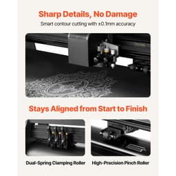 Řezačka vinylu, maximální šířka podávání 720 mm, dva nože, nastavitelná síla a rychlost, LED displej, sada pro řezání vinylu s archy samolepek, transferová fólie, software Signmaster - miniatura 10