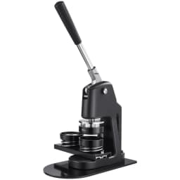 Stroj na výrobu knoflíků, 32/58/75 mm 3 v 1, plastový výrobník odznaků s 300 díly na knoflíky, kruhový vykrajovátek a kouzelná kniha, zesílená ergonomická rukojeť, pro výrobu odznaků, personalizované odznaky, černá - miniatura 12