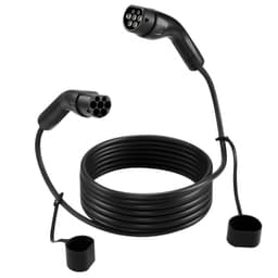 Prodlužovací kabel pro nabíječku elektromobilů, 32A 10 m, max. 22 kW, kompatibilní se všemi nabíječkami elektromobilů typu 2, 3fázový AC 480V 50Hz, IP65, odolný nabíjecí kabel do auta s přepravní taškou - miniatura 12