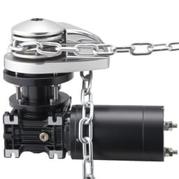 Vertikální rybářský naviják, 12V DC 1100W, kotevní systém pro navijáky vhodný pro řetěz 6,35 mm nebo nylonové lano 14,3 a 15,9 mm, maximální tah 320 kg, konstrukce z nerezové oceli 316, pro lodě 6-11 m - miniatura 4