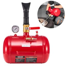 Pneumatický čistič patek pneumatik, 5 galonů / 18,9 l, Vysoce odolný nástroj na čištění patek pneumatik, Provozní tlak 87-116 PSI, Pneumatický čistič patek pro pickupy, nákladní automobily, čtyřkolky, džípy, dodávky, zahradní traktory, obytné vozy, Červený - miniatura 2