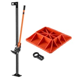 Zemědělský zvedák s podstavcem, 152,5 cm, vysoký zdvih, zemědělský zvedák, nosnost 3,18 tuny, ráčna, terénní zvedáky, vysoce výkonné zvedáky s rozsahem zdvihu 130,1–1380 mm pro traktory, nákladní automobily a SUV - miniatura 2