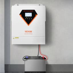 Hybridní solární invertor, 3500 W, univerzální nabíječka s čistě sinusovým proudem, 24 V DC na 220/230 V AC, s vestavěným WIFI 100A MPPT solárním regulátorem, pro olověné a lithiové baterie mimo síť - miniatura 1