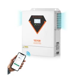 Hybridní solární invertor, 3500 W, univerzální nabíječka s čistě sinusovým proudem, 24 V DC na 220/230 V AC, s vestavěným WIFI 100A MPPT solárním regulátorem, pro olověné a lithiové baterie mimo síť - miniatura 2