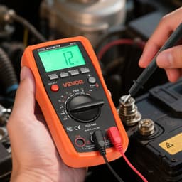Digitální multimetr, 4000bodový TRMS DC/AC voltmetr, tester proudu, automatický rozsah, multimetr pro měření proudu, napětí, odporu, kapacity, teploty, diod, vodivosti, střídy a pracovního cyklu. - miniatura 1