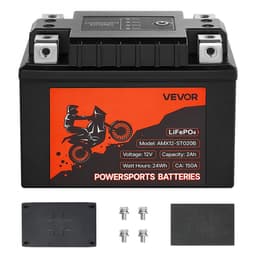 Motocyklová baterie, 12 V 2 Ah, LiFePO4 lithiová přednabíjená baterie Powersports, bezúdržbová a vysoce výkonná, kompatibilní se čtyřkolkami, motocykly, vodními skútry, skútry, UTV a dalšími - miniatura 12