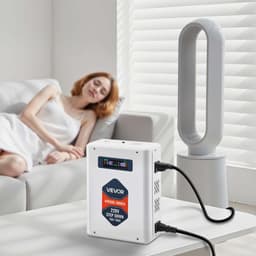 Snižující měnič napětí, 3000VA, Vysoce výkonný měnič napětí, transformátor 220V na 110V, se 2 americkými zásuvkami, USB výstup, LCD displej, teplotní ochrana, pro spotřebiče 110V - miniatura 13
