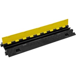 5dílná ochrana kabelů pro rampu, 2 kanály, nosnost 10 000 kg/náprava, rozměry 91,8 x 25 x 4,3 cm, odolný kryt drátu z TPU, ochrana hadice pro rampu, příjezdová cesta, zpomalovací prahy s TPR odklápěcím horním krytem, pro vnitřní i venkovní použití - miniatura 3