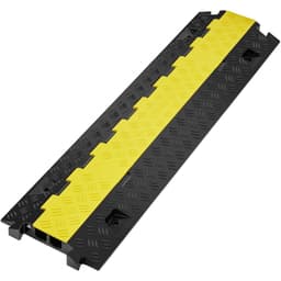5dílná ochrana kabelů pro rampu, 2 kanály, nosnost 10 000 kg/náprava, rozměry 91,8 x 25 x 4,3 cm, odolný kryt drátu z TPU, ochrana hadice pro rampu, příjezdová cesta, zpomalovací prahy s TPR odklápěcím horním krytem, pro vnitřní i venkovní použití - miniatura 5