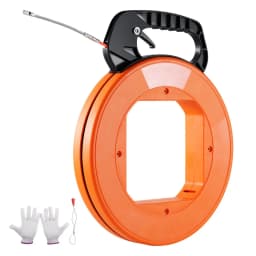Stahovák na drátěné lanko Fish Tape 30,5 m, 6,35 mm (100 stop, 1/4 palce) PET s vysokým plastovým pouzdrem - miniatura 2