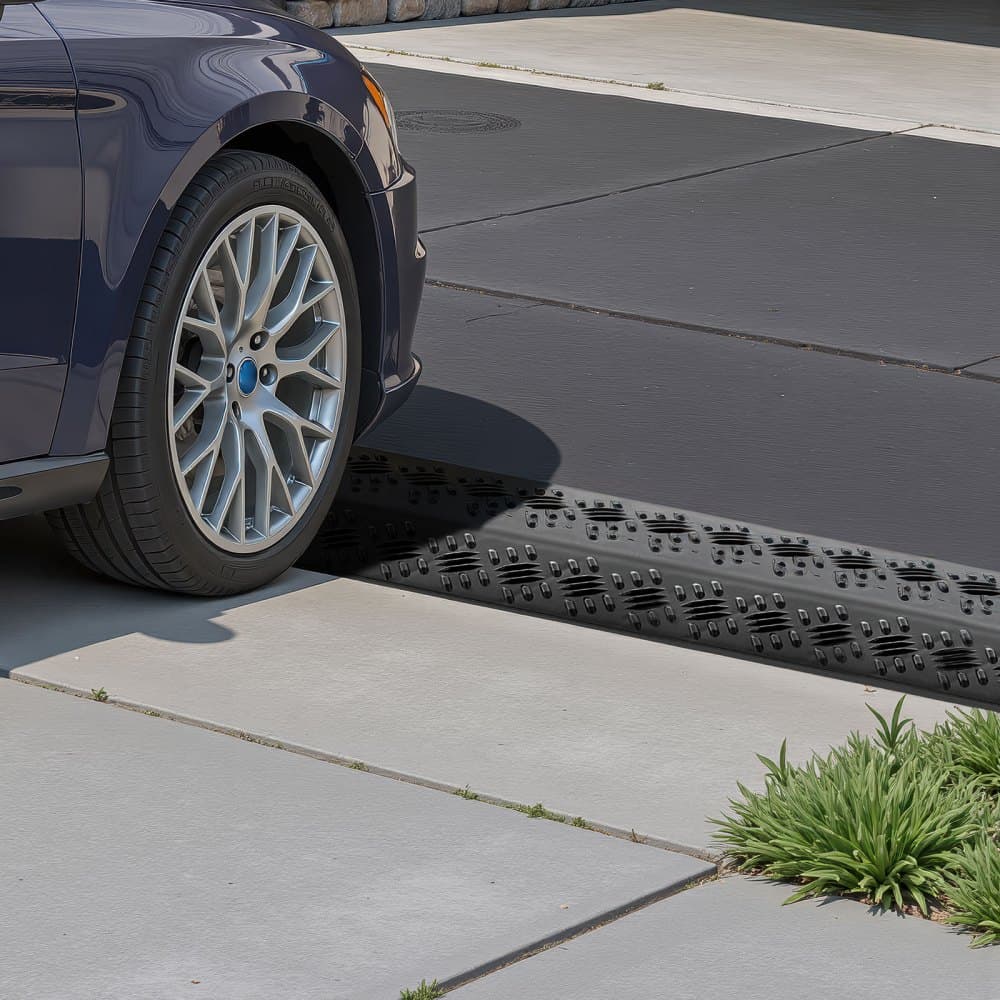 Kryt kabelu, nosnost 7 938 kg/nápravu, ochranný kryt kabelové hadice pro vysoké zatížení, kryt podlahového kabelu, pro oblasti s vysokou frekvencí chůze, pro vnitřní i venkovní použití, pro domácnost, kancelář, sklad, 2 kusy