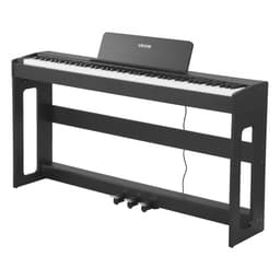 Vážené digitální piano, 88 kláves, plně vyvážené, elektrické klavírní klávesy s nábytkovým stojanem, napájecí adaptér, trojitý pedál, funkce nahrávání, 280 tónů, bezdrátové připojení, pro začátečníky, černé - miniatura 5