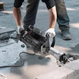 Demoliční sbíjecí kladivo, výkonné elektrické sbíjecí kladivo 3000 W, bourací kladivo na beton 1700 úderů za minutu s hrotovým sekáčem, přepravní kufřík, rukavice, ochranné brýle, na beton, zdi, cihly, dlaždice a základy - miniatura 1
