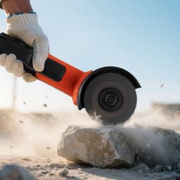 Úhlová bruska, elektrická bruska 114,3 mm, vysokorychlostní úhlové brusky s kabelem, 4,5 A, 12 000 ot./min. s nastavitelným krytem proti prachu pro broušení, řezání a odstraňování rzi kovů (kotouč není součástí balení) - miniatura 1