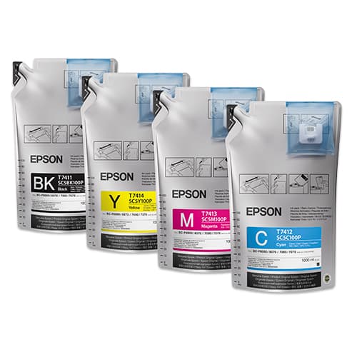 Epson UltraChrome DS, pro SureColor F6000/F6200/F7200/F9200/F9300, inkoustové balení 1000 ml, různé barvy