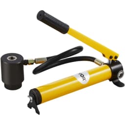 Sada hydraulického vyrážeče 10 tun, sada řezaček otvorů pro trubky 1/2" až 2", sady nástrojů KO s děrovačem, 6dílná, nástroje pro vyrážení plechů, pro hliník, mosaz, nerezovou ocel, sklolaminát a plast - miniatura 5