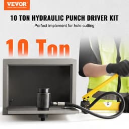 Sada hydraulického vyrážeče 10 tun, sada řezaček otvorů pro trubky 1/2" až 2", sady nástrojů KO s děrovačem, 6dílná, nástroje pro vyrážení plechů, pro hliník, mosaz, nerezovou ocel, sklolaminát a plast - miniatura 8