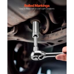 Sada nástrčných klíčů, 104 kusů, sada nástrčných klíčů 9,5 mm, metrická velikost od 6 do 24 mm, hluboké a standardní, sada nářadí pro mechaniky s úložným pouzdrem, chromovaná legovaná ocel CR-V, pro opravy automobilů - miniatura 8