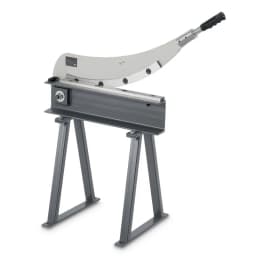 Gilotinové nůžky, stolní řezačka se šířkou lože 500 mm, ruční nůžky na plech pro zpracování plechů, s materiálem Q235, vysoká přesnost, stojan, pro plošné spoje, hliník, ocel, měď, plast - miniatura 2