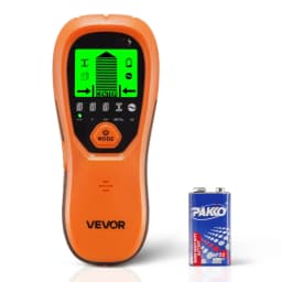 Detektor stěnových trámů, 5 v 1, elektronický detektor stěnových trámů s inteligentním senzorem, LCD displejem s vysokým rozlišením a zvukovým alarmem, pro střed a okraj kovu, AC dráty, trámy, trubky, oranžová - miniatura 2