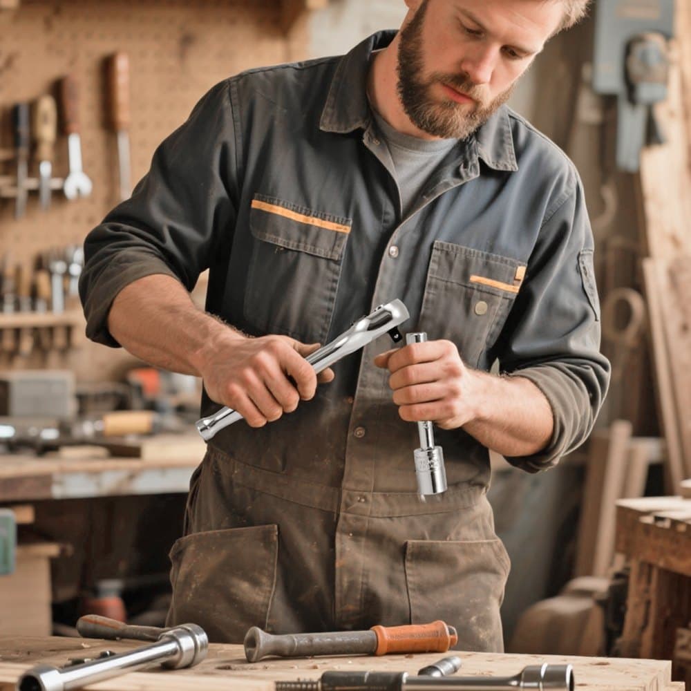 Sada nástrčných klíčů, 39 kusů, sada nástrčných klíčů a ráčny 9,5 a 6,4 mm, velikost SAE a metrická, sada nářadí pro mechaniky s ráčnou, příslušenstvím, úložným pouzdrem, legovaná ocel CR-V, pro opravy automobilů