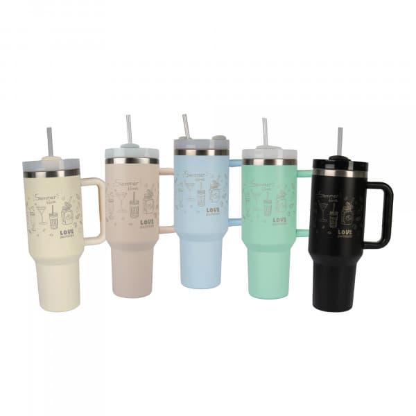 Termohrnek z nerezové oceli 40 oz, Ø 100 mm, Next Generation pro laserový a UV tisk, matný povrch, různé barvy