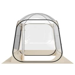 Sportovní stan, 1,83 x 1,83 m, průhledný bublinový stan pro 2–4 osoby, vodotěsný venkovní stan s podložkou a horním krytem, zahradní iglú, kopulovitý stan, kempingový přístřešek pro akce, rybaření, fandění - miniatura 3