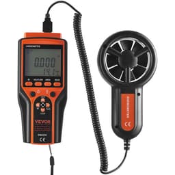Ruční anemometr s děleným senzorem, 14℉-140℉, digitální měřič rychlosti větru CFM s LED podsvícením, měří rychlost větru, teplotu větru, proudění vzduchu, ochladzování větrem, pro plachtění, surfování, létání, vytápění, větrání a klimatizaci - miniatura 12