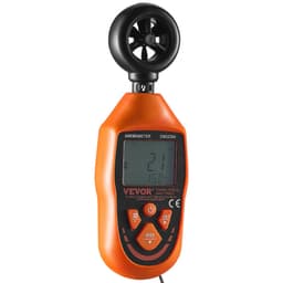Ruční anemometr, 14℉-113℉, digitální měřič rychlosti větru s LED podsvícením, měří rychlost větru, teplotu větru, proudění vzduchu, ochladzování větrem, pro plachtění, surfování, drony, létání, vytápění, klimatizaci a klimatizaci - miniatura 5