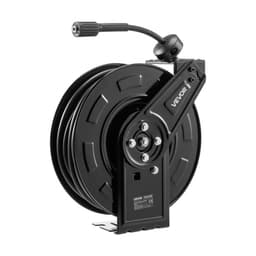 Naviják hadice pro tlakový čistič, 18,3 m x 6,4 mm, zatahovací, výkonný ocelový naviják hadice pro mytí, max. 4000 PSI, automatické navíjení, flexibilní montáž na zeď/podlahu pro mytí aut, zahrady a podlah - miniatura 4