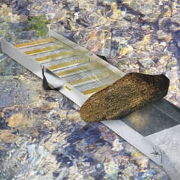 Skládací stavidlo z hliníkové slitiny, kompaktní 50" stavidla na zlato, lehké zařízení pro stavidla na zlato, přenosná stavidla s hornickým mechem, řeka, potok, rýžování zlata, průzkum, bagrování - miniatura 1