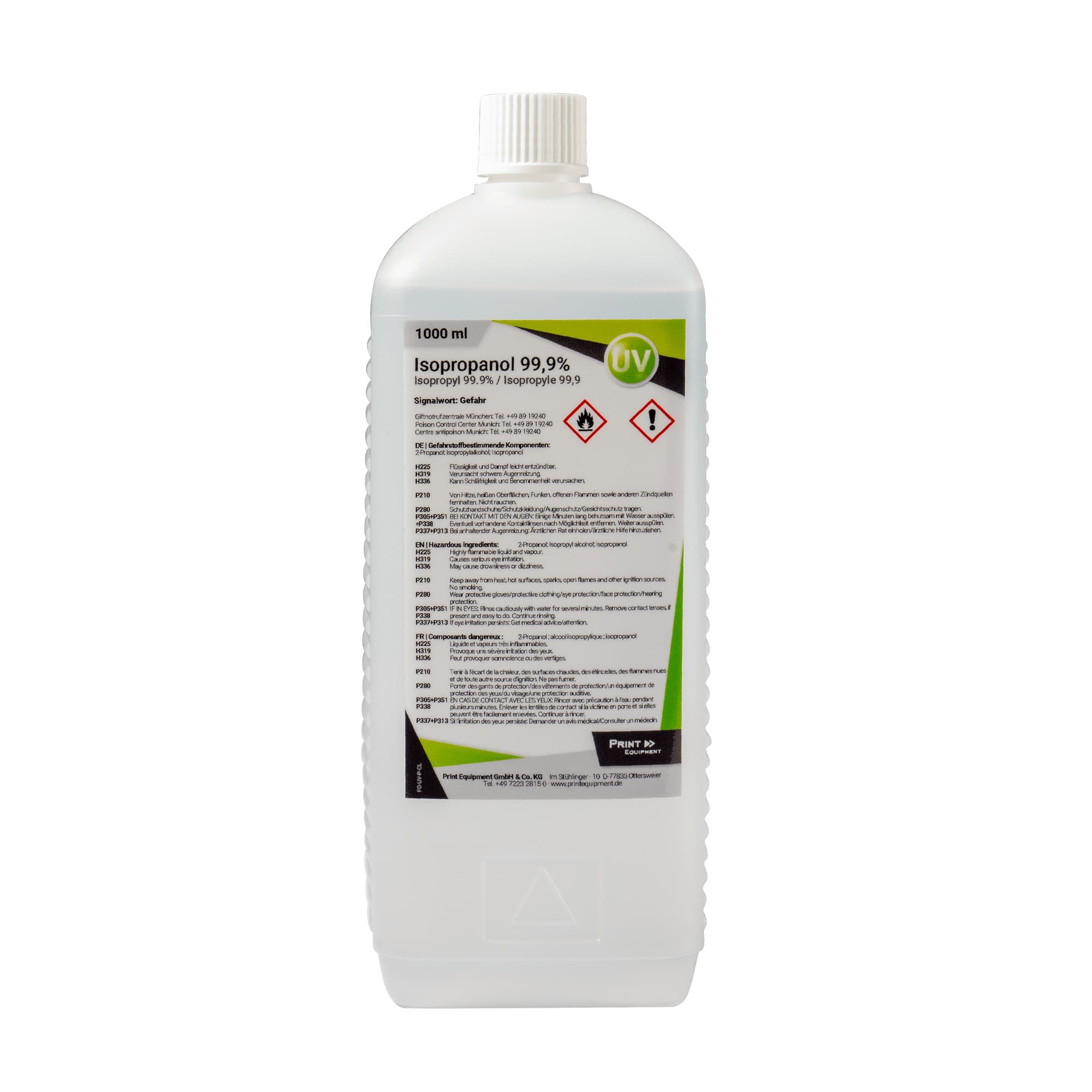 Isopropanol 99,9 %, láhev 1,000 ml, pro XPJ 461UF/661UF, 1462UF
