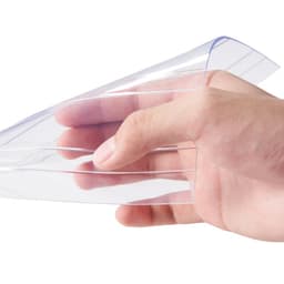 Pásková clona, délka 100' x šířka 12" x tloušťka 0,12", průhledná žebrovaná PVC clona v rolích, plastové dveřní lišty pro dveře supermarketu, garáže, skladu, stodoly, zvířecího domku - miniatura 5