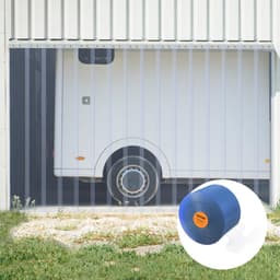 Pásková clona, délka 100' x šířka 12" x tloušťka 0,12", průhledná hladká PVC clona na dveře, ve velkém balení, plastové dveřní lišty pro dveře supermarketu, garáže, skladu, stodoly, zvířecího domku - miniatura 1