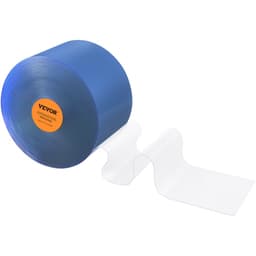 Pásková clona, délka 100' x šířka 12" x tloušťka 0,12", průhledná hladká PVC clona na dveře, ve velkém balení, plastové dveřní lišty pro dveře supermarketu, garáže, skladu, stodoly, zvířecího domku - miniatura 4