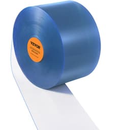 Pásková clona, délka 100' x šířka 12" x tloušťka 0,12", průhledná hladká PVC clona na dveře, ve velkém balení, plastové dveřní lišty pro dveře supermarketu, garáže, skladu, stodoly, zvířecího domku - miniatura 12