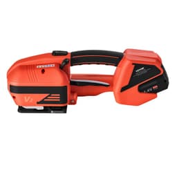 Elektrický páskovací stroj, 2 x 4000mAh baterie, automatický páskovač s digitálním displejem pro PP/PET pásky šířky 9-16 mm, napínací stroj na páskování pro krabice a palety - miniatura 3