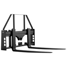 Paletové vidle pro smykem řízené nakladače, jmenovitá nosnost 1814 kg, uchycení rámu paletových vidlí s radlicemi pro vysokozdvižný vozík 122 cm, uchycení a objímky závěsu 50,8 mm, vhodné pro smykem řízené nakladače, traktory - miniatura 3
