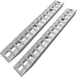Hliníkové nakládací rampy 213,4 cm x 35,6 cm, 2721,6 kg, hákové koncovky pro automobily a přívěsy, 1 pár - miniatura 1