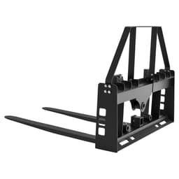 Paletové vidle pro smykem řízené nakladače, jmenovitá nosnost 1814 kg, uchycení rámu paletových vidlí s radlicemi pro vysokozdvižný vozík 1065 mm, uchycení a objímky závěsu 50,8 mm, vhodné pro smykem řízené nakladače, traktory - miniatura 4