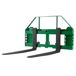 Paletové vidle pro smykem řízené nakladače, jmenovitá nosnost 1814 kg, uchycení rámu paletových vidlí s radlicemi pro vysokozdvižný vozík 915 mm, uchycení a objímky závěsu 50,8 mm, vhodné pro traktory JD - miniatura 12