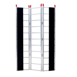 Trojskládací nakládací rampa, 2160 x 1375 mm, protiskluzová hliníková rampa na přívěs s kompaktním designem, snadné skladování, nosnost 680,4 kg, pro sněžné skútry, čtyřkolky, traktory, sekačky na trávu, vozíky, motocykly - miniatura 3