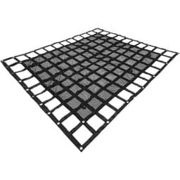 Síť do nákladového prostoru s pletivem, síť do nákladového prostoru 8' x 6,7' pro korbu pick-upu, odolné sítě do nákladového prostoru s přezkami, S-háky a křížovým popruhem, síť do korby nákladního vozu pro přívěsy, SUV, džípy (96" x 80") - miniatura 3
