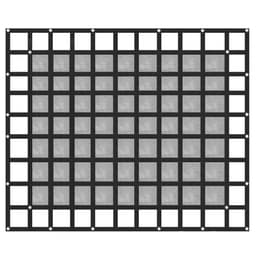Síť do nákladového prostoru s pletivem, síť do nákladového prostoru 8' x 6,7' pro korbu pick-upu, odolné sítě do nákladového prostoru s přezkami, S-háky a křížovým popruhem, síť do korby nákladního vozu pro přívěsy, SUV, džípy (96" x 80") - miniatura 4