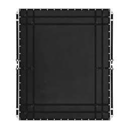 Síť do nákladu, 120 x 105 palců, těžká síť do nákladního prostoru na korbu nákladního vozu, 4 nastavitelné popruhy s karabinami a pogumovanými háky, odolná, vhodná pro pickup, džíp, nákladní automobil, SUV, loď (černá) - miniatura 4
