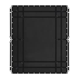 Síť do nákladu, 96 x 81 palců, těžká síť do nákladního prostoru na korbu nákladního vozu, 4 nastavitelné popruhy s karabinami a pogumovanými háky, odolná, vhodná pro pickup, džíp, nákladní automobil, SUV, loď (černá) - miniatura 4