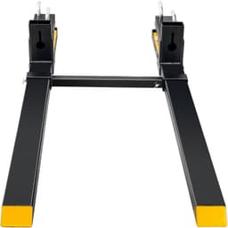 Paletové vidle, Upínací zařízení na paletové vidle 907,2 kg, Celková délka 109,2 cm, Vysoce odolné paletové vidle s nastavitelnou stabilizační tyčí, Vidle na lžíci traktoru pro příslušenství k traktoru, Smykem řízené nakladače, Lžíce nakladače - miniatura 5