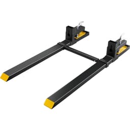 Paletové vidle, Upínací zařízení na paletové vidle 907,2 kg, Celková délka 109,2 cm, Vysoce odolné paletové vidle s nastavitelnou stabilizační tyčí, Vidle na lžíci traktoru pro příslušenství k traktoru, Smykem řízené nakladače, Lžíce nakladače - miniatura 12
